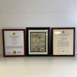 Lot of 3 Militaria Certificate of Appointment to US Army, US Reserve, Free Mason