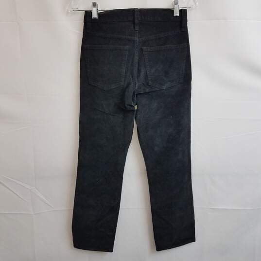 J Crew black corduroy straight leg jeans women's 25 petite nwt image number 2
