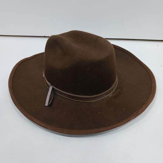 Unbranded Brown Western Style Cowboy Hat image number 3