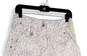 Womens White Tan Leopard Print Slash Pocket Short A-Line Skirt Size 4 image number 3