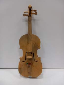 Unfinished Wooden 4-String Violin Instrument