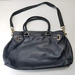 Michael Kors Hamilton Black Pebbled Soft Leather Drawstring Large Shoulder Tote Bag