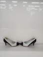 Women Jacqueline Ferrar Black/white heel shoes size-5.5 used image number 3