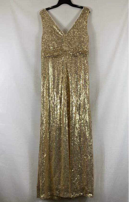Kate Kasin Gold Casual Dress - Size X Large image number 2