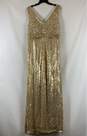 Kate Kasin Gold Casual Dress - Size X Large image number 2