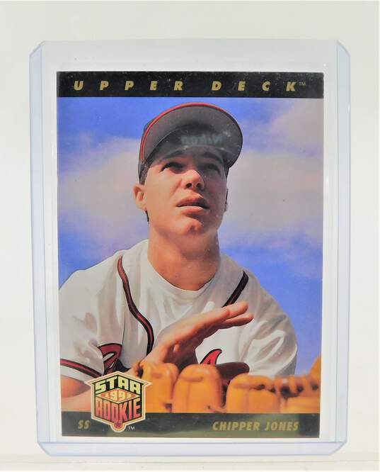 1992 HOF Chipper Jones Upper Deck Star Rookie Atlanta Braves image number 1