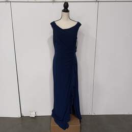 Ralph Lauren Blue Evening Gown Size 14 NWT