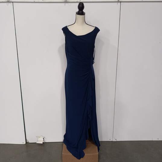 Ralph Lauren Blue Evening Gown Size 14 NWT image number 1