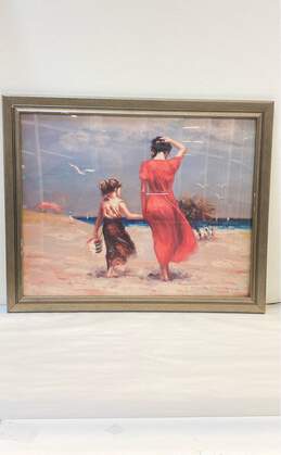 Study of Pino's "Afternoon Stroll" Print by Mary Framed
