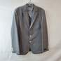 Size 36R Light Gray Double Button Front Suit Jacket image number 1