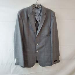 Size 36R Light Gray Double Button Front Suit Jacket