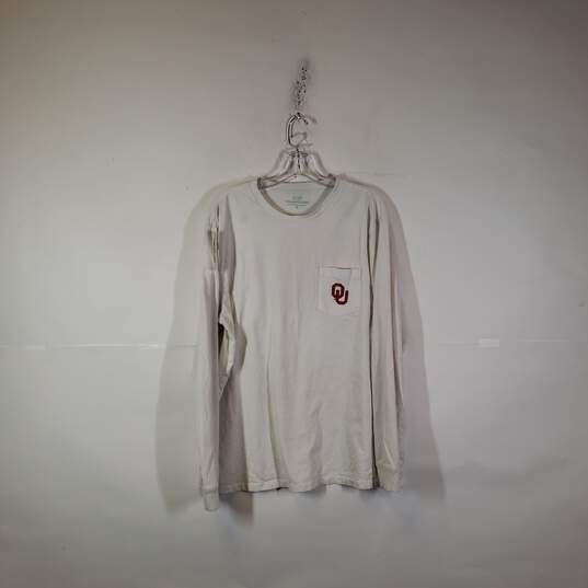Mens The University Of Oklahoma Long Sleeve Pullover T-Shirt Size XL image number 1