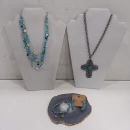 4pc Blue Artisan Jewelry Bundle