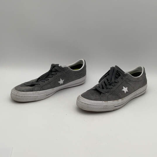 Unisex One Star Ox 153962C Gray Suede Low Top Sneaker Shoes Size M 9.5 W 11 image number 4