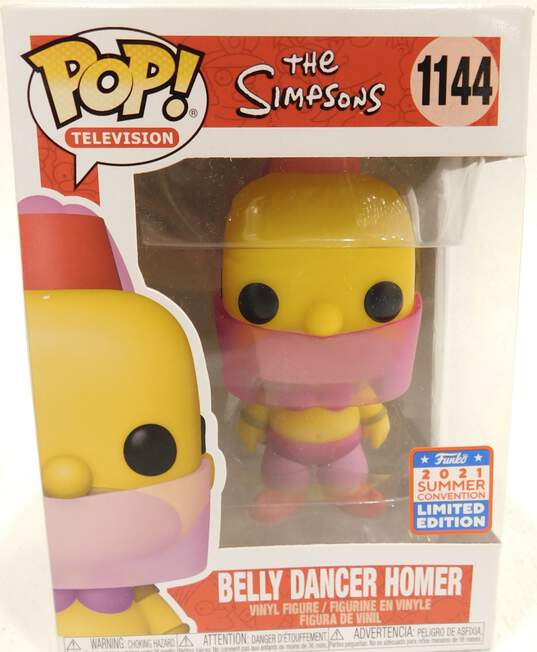 Homer Simpson Funko Pops Couch Homer USA Belly Dancer 2021 Summer Convention image number 3