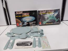 Pair of Star Trek Model Kits USS Enterprise & Klingon Battle Cruiser