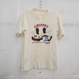 Vintage 1989 Ken Griffey Jr. & Sr. The Legend Continues Cotton Shirt Men's Size M