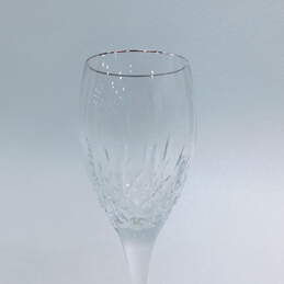 Set of 3 Miller Rogaska Memoir Platinum Rim Wine Goblet Glasses alternative image