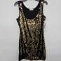 Calvin Klein Black & Gold Sequin Dress image number 1