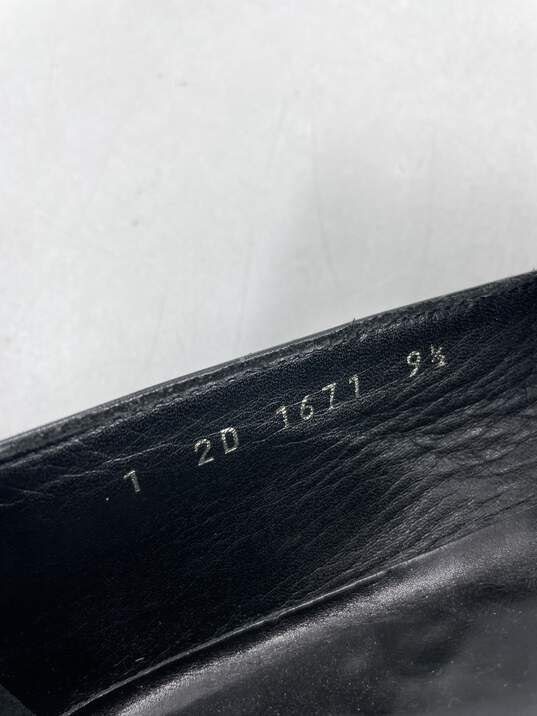 Authentic Prada Black Leather Loafers M 9.5 image number 7