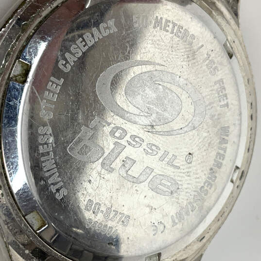 Designer Fossil BQ-8776 Green Dial Stainless Steel Quartz Analog Wristwatch image number 4