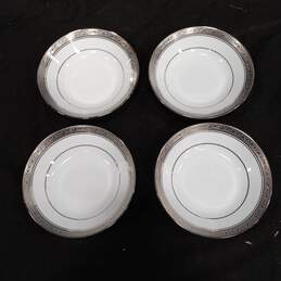Bundle of 4 Noritake Crestwood Platinum China Bowls