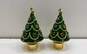 Neiman Marcus Enamel Set of 2 Holiday Salt and Pepper Christmas Tree Shakers image number 2