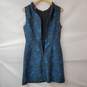 Vintage Betsey Johnson Black & Blue Sleeveless Midi Dress Women's 10 image number 3