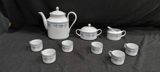 9pc Vintage Laklain Angel Porcelain Tea Set image number 1