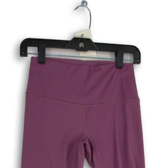 Lululemon Womens Purple Elastic Waist Pull-On Compression Leggings Size 6 image number 3
