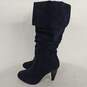 Navy Heeled Boots image number 2