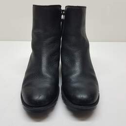 Sorel Phoenix Women's Black Leather Zip Boots Size 8 alternative image