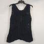 Fraiche Women Black Knitted Tank M NWT image number 1