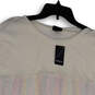 NWT Womens Multicolor Striped Cap Sleeve Blouse Top Size 1/1X/14-16 image number 3