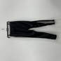 Mens Black Regular Fit Flat Front Elastic Waist Pull-On Track Pants Size S image number 2