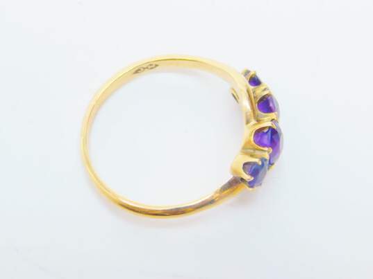 10K Yellow Gold Amethyst Ring 2..1g image number 3