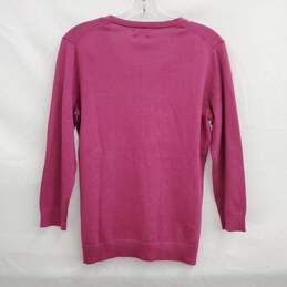 NWT Van Heusen WM's 100% Cotton Pink Cardigan Sweater Size M alternative image