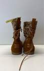 Toms Nepal Cable Knit Suede Boots Size 8.5 Brown image number 2