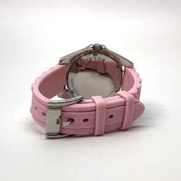 Designer Fossil ES2346 Silver-Tone Pink Stainless Steel Analog Wristwatch alternative image