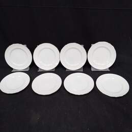 8pc Set of Noritake Ireland Snack Plates