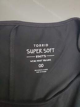 Torrid Super Soft Knits Black Jersey Maxi Dress Women's Size 00 NWT alternative image