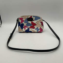 Womens Multicolor Leather Butterfly Inner Pocket Adjustable Crossbody Bag alternative image