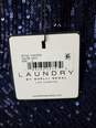 Laundry Shelli Segal Navy Blue Sequins Sleeveless Dress Size 2 image number 5