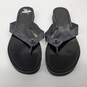 Coach Shelly Women's Black Leather Flip Flop Sandals Size 7.5B image number 1