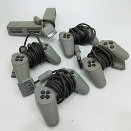 Sony PS1 Controller Lot w/ Multitap