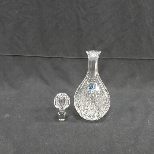 Bohemia Cut Crystal Decanter w/ 2 Glasses image number 3