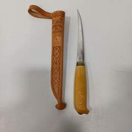 Fish Knife w/ Leather Sheath