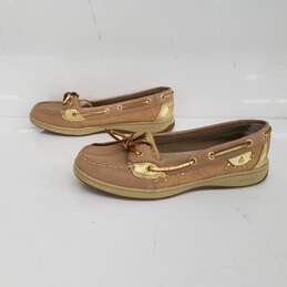 Gold Sperry Top Siders Size 9M