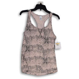 NWT Womens Pink Animal Print Scoop Neck Sleeveless Pullover Tank Top Size S