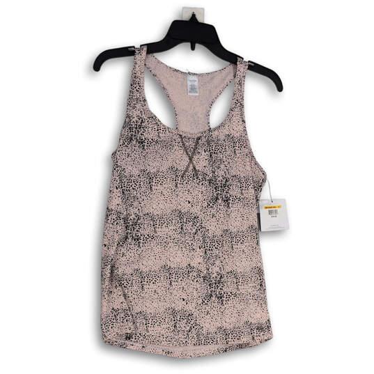 NWT Womens Pink Animal Print Scoop Neck Sleeveless Pullover Tank Top Size S image number 1